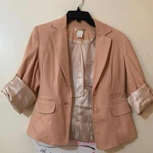 Pink Fitted Blazer